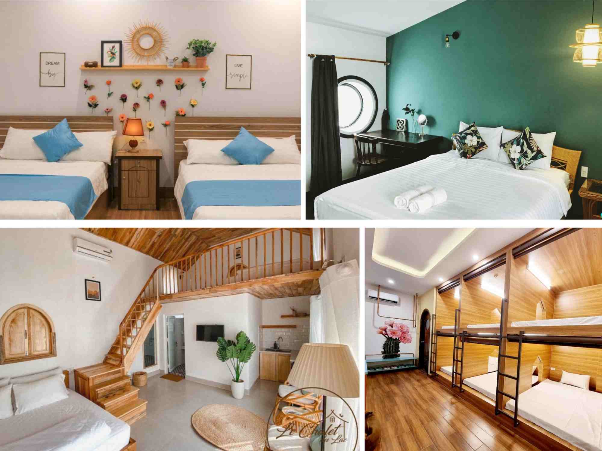 so sánh homestay với resort về quy mô